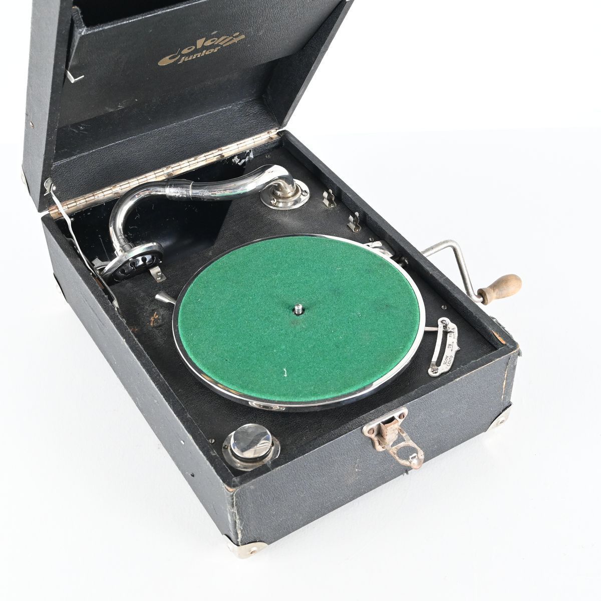 Resegrammofon, 1900 talets början på auktion i Luleå, Norrbottens län hos Luleå Auktionsverk