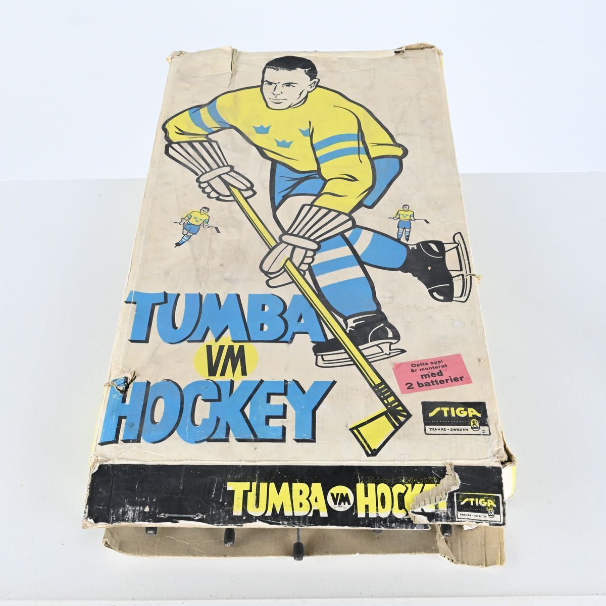 Gammalt hockeyspel, Tumba hockey, Stiga på auktion i Luleå, Norrbottens län hos Luleå Auktionsverk