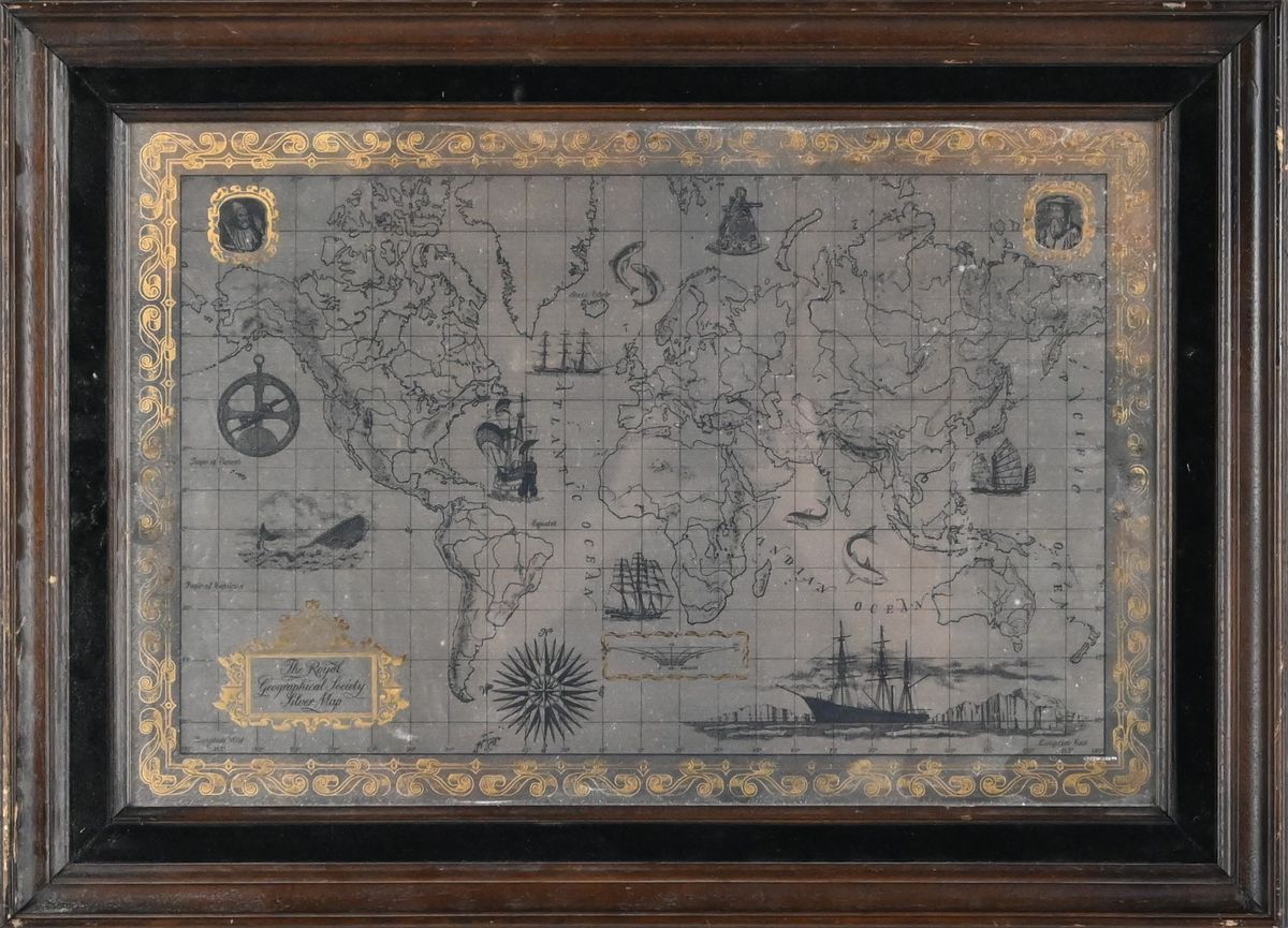 Karta, Sterling silver, Franklin mint på auktion i Luleå, Norrbottens län hos Luleå Auktionsverk